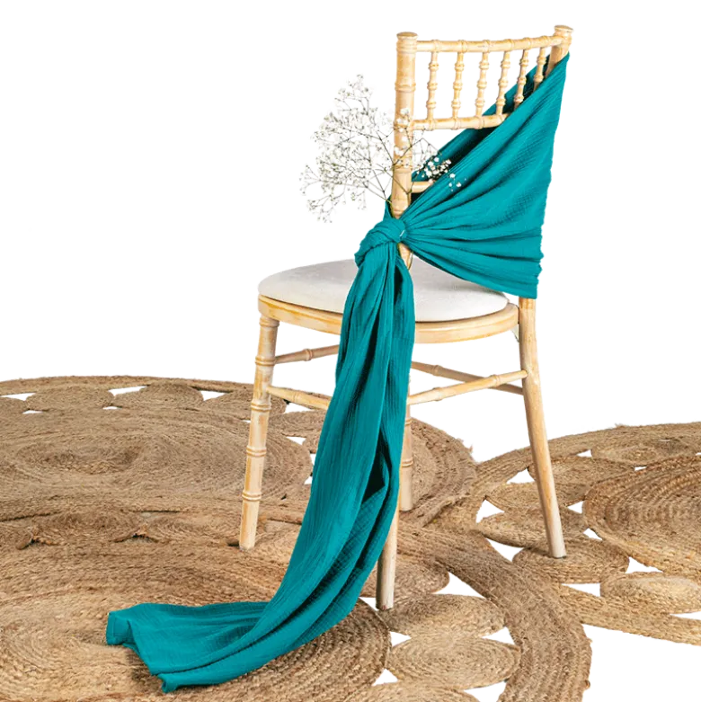 ML Gaze coton vert larg 130 cm