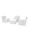 Module central Cône blanc 75 x 75 cm H 75 cm