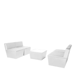 Module central Cône blanc 75 x 75 cm H 75 cm