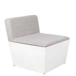 Module central Cône gris 75 x 75 cm H 75 cm