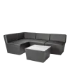 Module d'angle Cône noir 75 x 75 cm H 75 cm