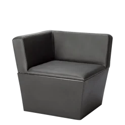Module d'angle Cône noir 75 x 75 cm H 75 cm