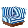 Module d'angle Lounge Beach Club Blue 76 x 76 cm H 70 cm