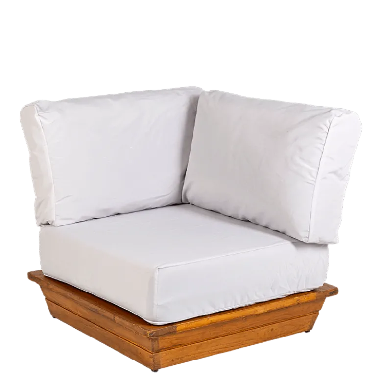 Module d'angle Lounge garden grey 76 x 76 cm H 70 cm