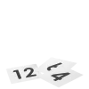 Numéro de table carré souple 1 à 30