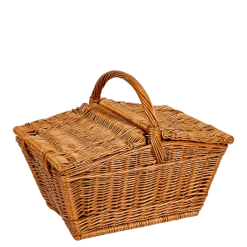 Panier de Pique-nique Vintage en osier 50 x 28 cm H 43 cm