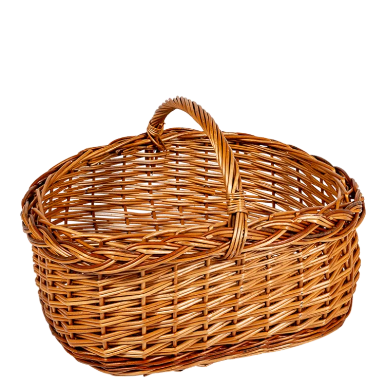 Panier Vintage en osier Ø 26-44 cm H 24-30 cm