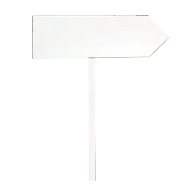 Panneau de direction pied blanc (droit) H 100 Délai 24h