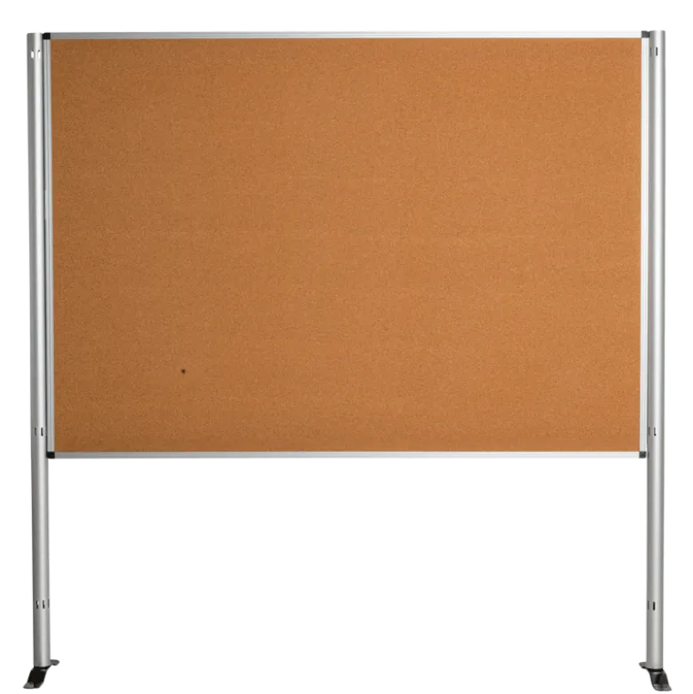 Panneau liège 2 faces sur pieds 122 x 172 cm H 185 cm