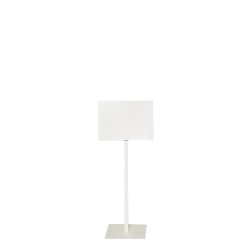 Panneau pied blanc format 30 x 40 cm H 90 à 150 cm Délai 24h