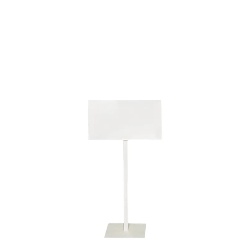 Panneau pied blanc format 40 x 50 cm H 90 à 150 cm Délai 24h A3