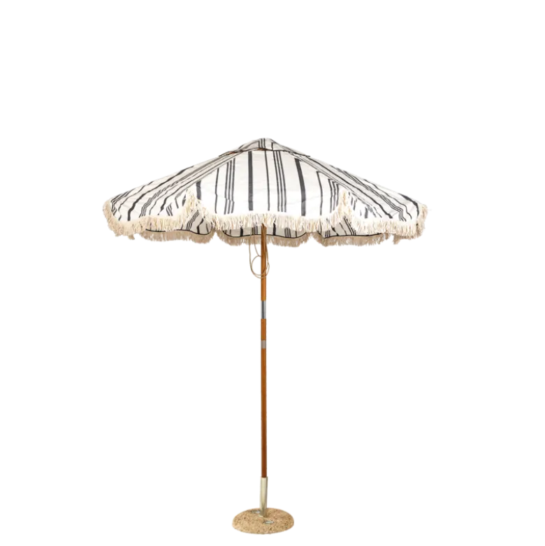 Parasol Biarritz Ø 210 cm H 260 cm + socle granit Ø 50 cm