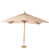 Parasol Louisiane écru 300 x 300 cm + socle granit Ø 50 cm