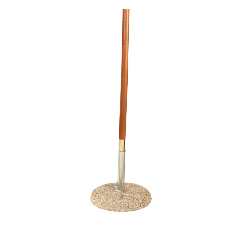 Parasol Louisiane écru 300 x 300 cm + socle granit Ø 50 cm
