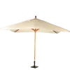 Parasol Louisiane écru 300 x 300 cm + socle acier 30 x 30 cm