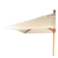 Parasol Louisiane écru 300 x 300 cm + socle acier 30 x 30 cm