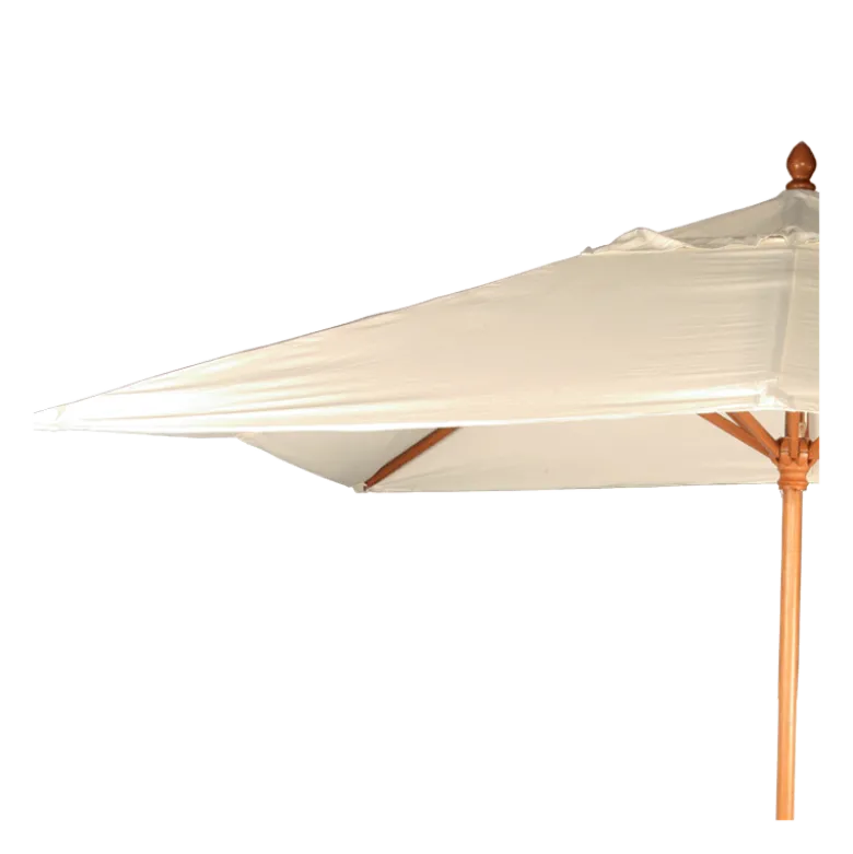 Parasol Louisiane écru 300 x 300 cm + socle acier 30 x 30 cm