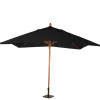 Parasol Louisiane noir 300 x 300 cm + socle acier 30 x 30 cm