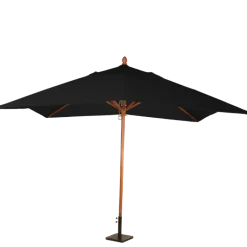 Parasol Louisiane noir 300 x 300 cm + socle acier 30 x 30 cm