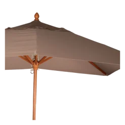 Parasol Louisiane taupe 300 x 300 cm + socle acier 30 x 30 cm