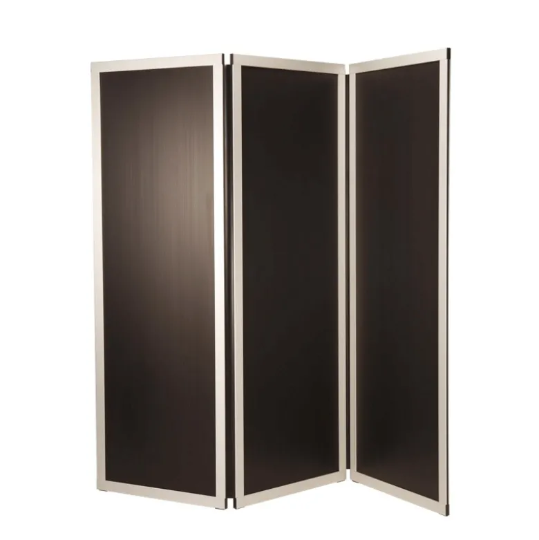 Paravent black and white 3 feuilles L 210 cm (70 x 3) H 186 cm