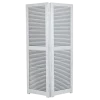 Paravent Louisiane gris acier 2 feuilles L 130 cm H 205 cm