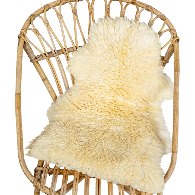 Peau de mouton vintage 70-80 x 40-55 cm
