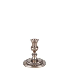 Petit bougeoir vintage argenté H 6-17 cm