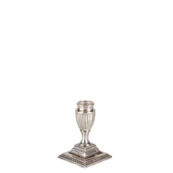 Petit bougeoir vintage argenté H 6-17 cm
