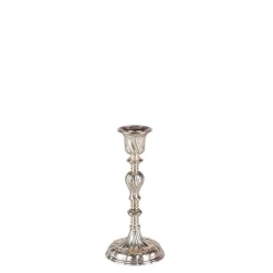 Petit bougeoir vintage argenté H 6-17 cm