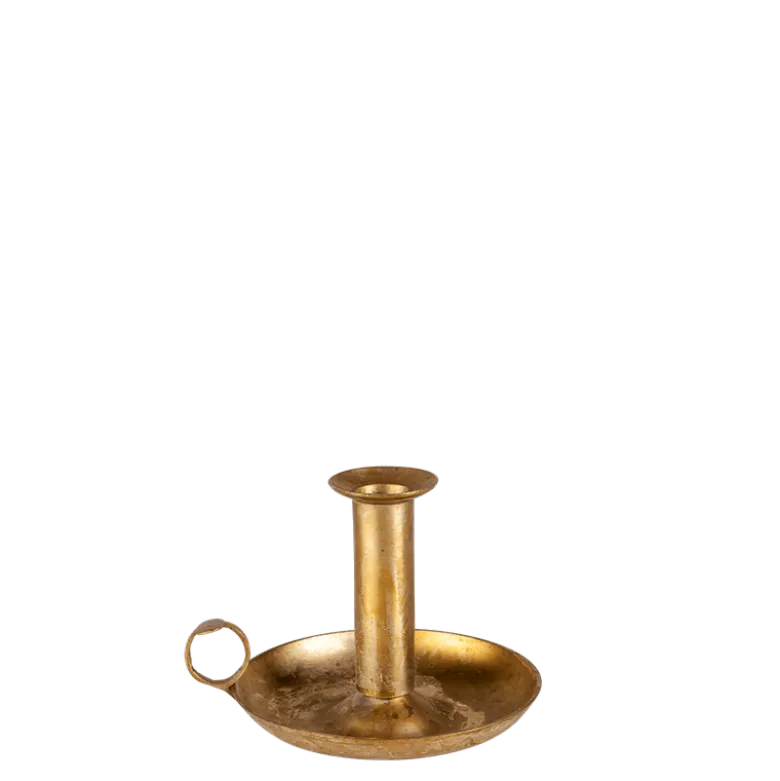 Petit bougeoir Vintage doré H 6-17 cm
