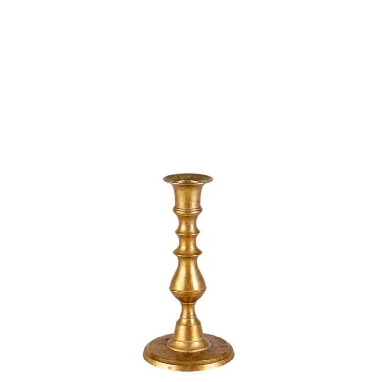 Petit bougeoir Vintage doré H 6-17 cm