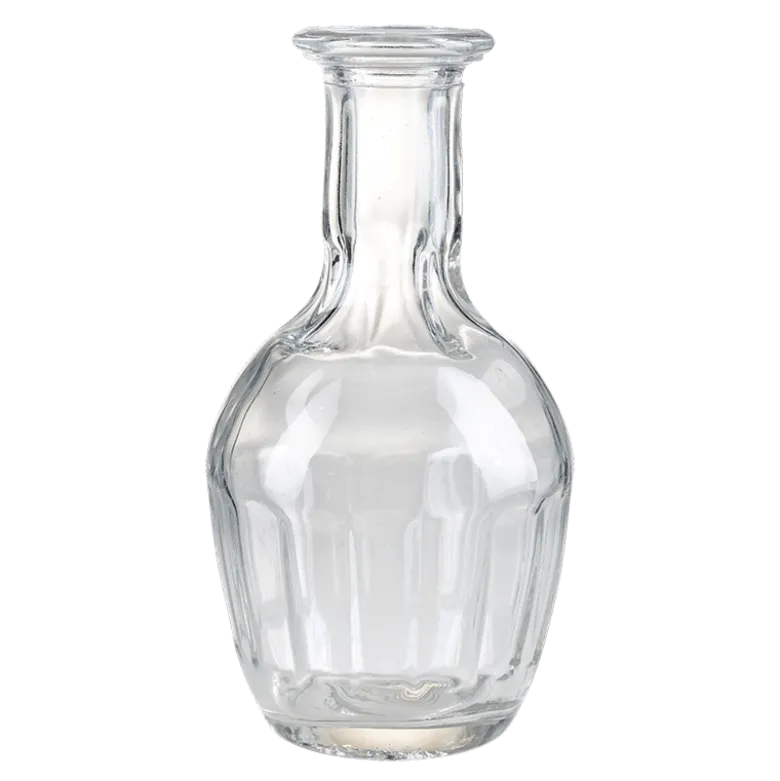 Petit contenant en verre blanc vintage Ø 2-3 cm H 12-17 cm