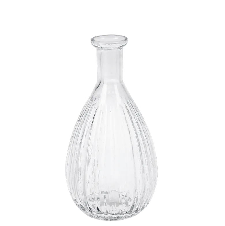 Petit contenant en verre blanc vintage Ø 2-3 cm H 12-17 cm