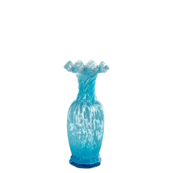 Petit Soliflore Vintage nuance bleue Ø 8 max H 16-20 cm