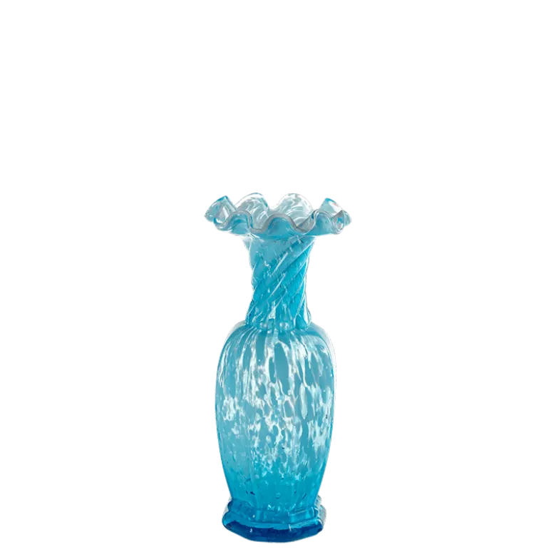 Petit Soliflore Vintage nuance bleue Ø 8 max H 16-20 cm
