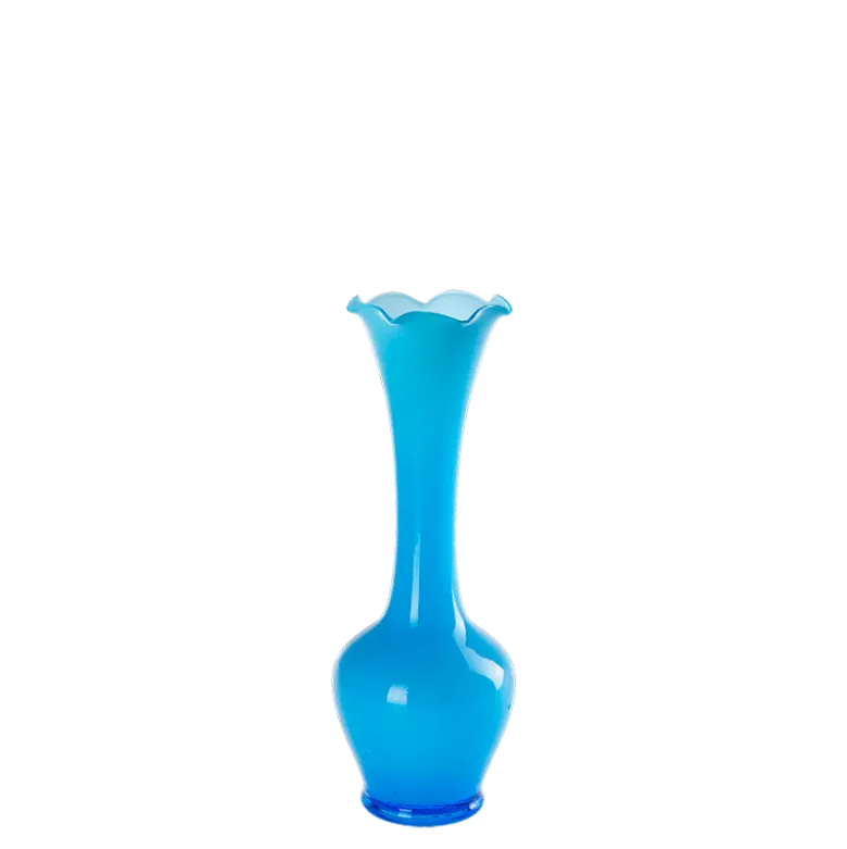 Petit Soliflore Vintage nuance bleue Ø 8 max H 16-20 cm