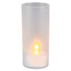 Photophore avec bougie Led ø 4,5 cm H 10 cmfourni avec pile