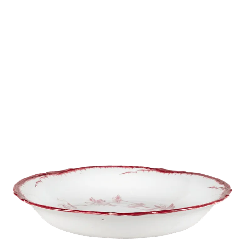 Plat creux Vintage rouge rose Ø 27-32 cm