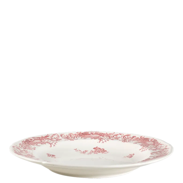 Plat creux Vintage rouge rose Ø 27-32 cm