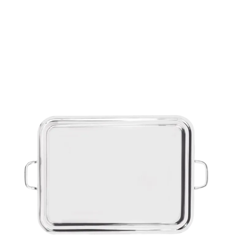 Plateau à anses inox 47 x 60 cm
