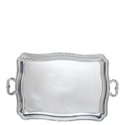 Plateau argenté vintage 40-45 x 30-35 cm