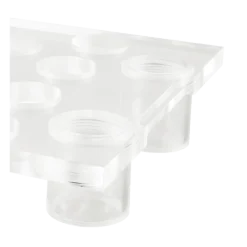 Plateau bubbles plexi sur pied 55 x 35 cm H 8 cm
