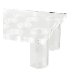 Plateau bubbles plexi sur pied 55 x 35 cm H 14 cm