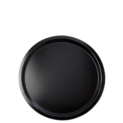 Plateau de service noir antidérapant Ø 37 cm