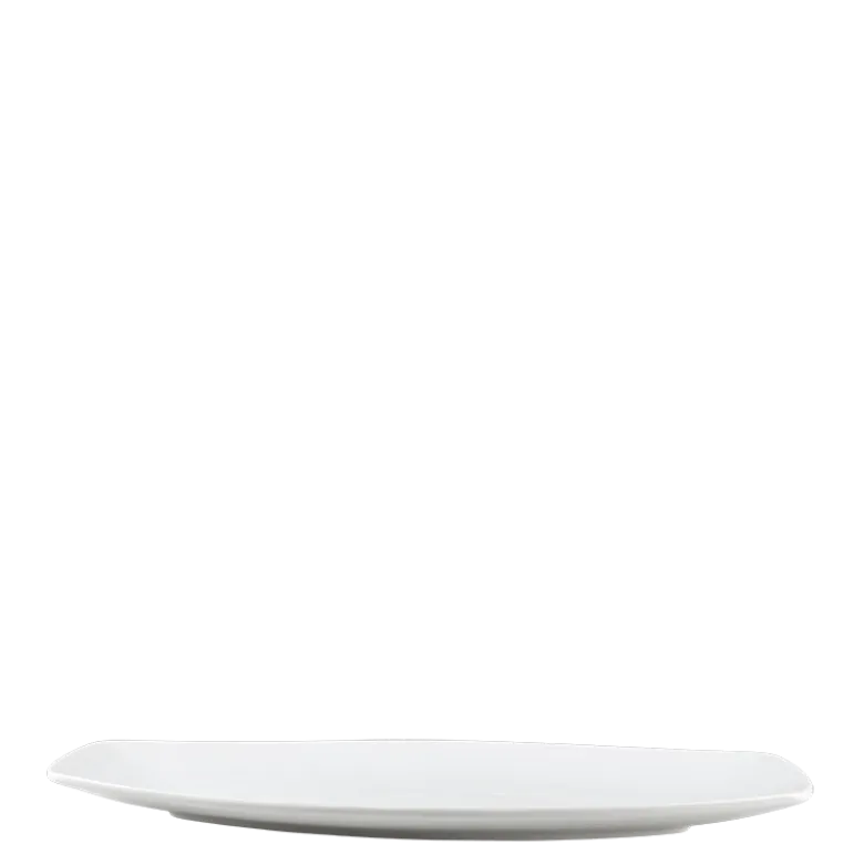 Plat ovale allongé blanc 37 x 15 cm