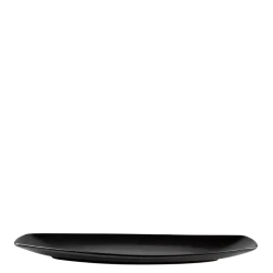 Plat ovale allongé noir 38,5 x 15 cm