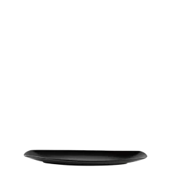 Plat ovale allongé noir 29,5 x 12,5 cm