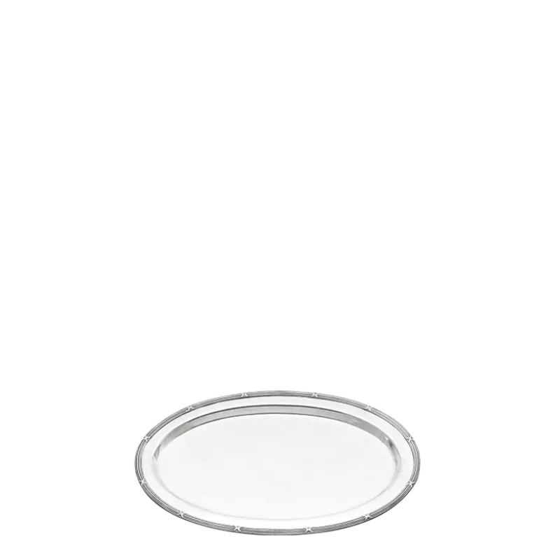 Plat ovale argent Louis XVI 33 x 52 cm