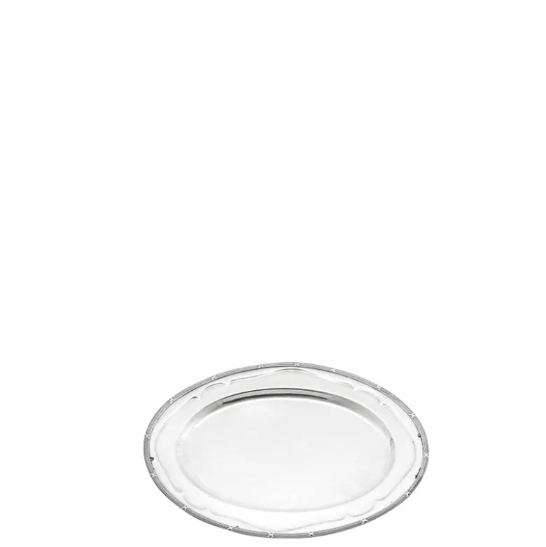 Plat ovale argent Louis XVI 46 x 59 cm